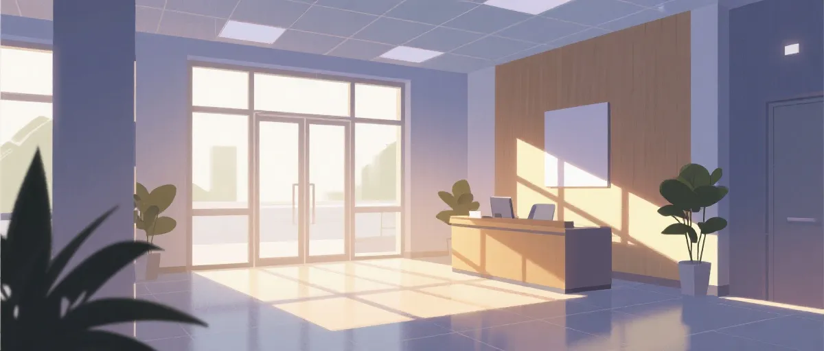 Office location illustration